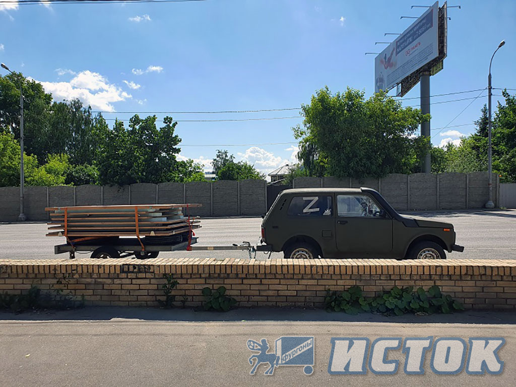 Сборно-разборный модуль перевозится даже на легковом прицепе