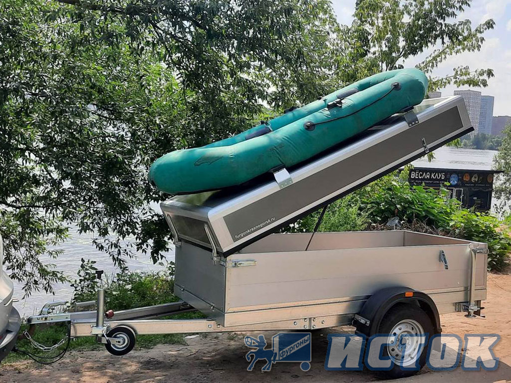 Legkovoj Pritsep S Alyuminievymi Bortami I Kryshkoj 4