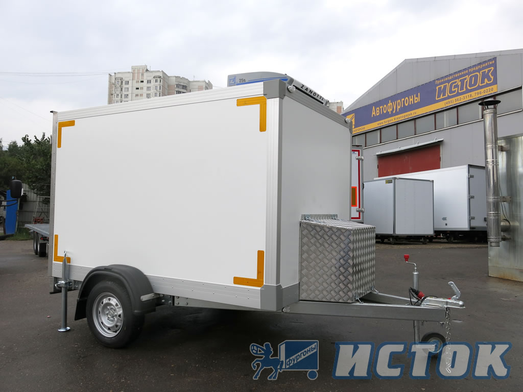 Прицеп рефрижератор - холодильная камера с установкой «Zanotti S.p.A 25S и установленным генератором на дышле прицепа