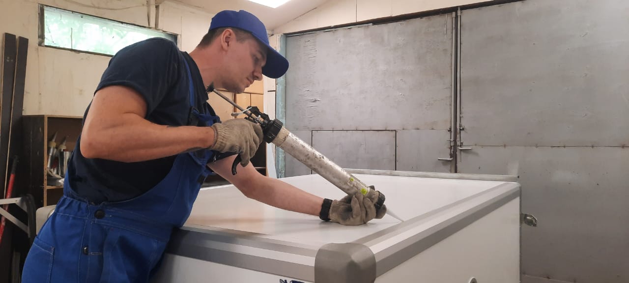 Ремонт крыши фургона, выполнение работ